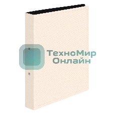 Папка на 2-х кольцах Бюрократ DeLuxe DL0740/2MILK A4 пластик 0.7мм кор.32мм молочный