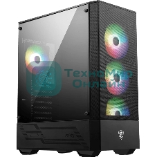 Компьютерный корпус MSI MAG FORGE 112R 2xUSB 3.0, 4x120мм ARGb Fan, ARGb Control Board, Tempered Glass Window, Brown Box (949679)