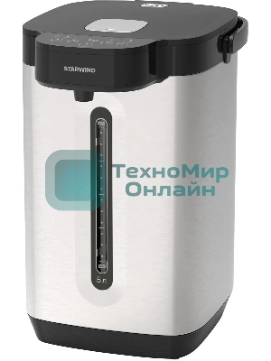 Термопот Starwind STP5751 5.2 л, 800 Вт, серебристый/черный