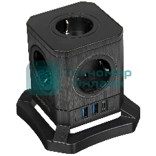 Сетевой фильтр HARPER UCH-730 Black PD3.0