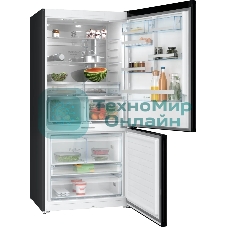 Холодильник Bosch KGP86AXB0N черный двухкамерный 419/202л морозилка снизу, No Frost