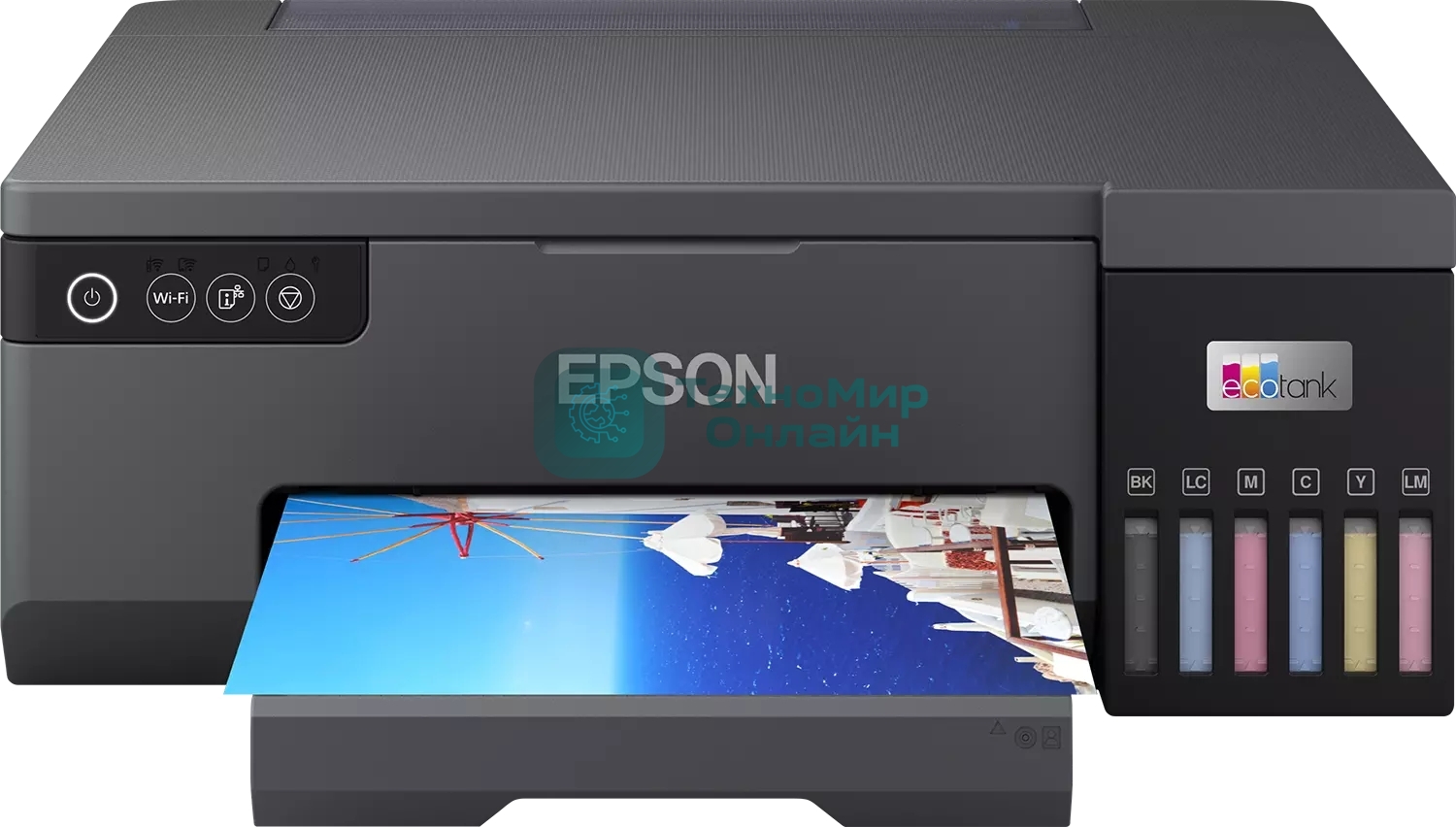 Принтер струйный Epson L8050 (C11CK37405/C11CK37402/C11CK37504/C11CK37507/C11CK37506), A4, цветное, печ. до 8 стр/мин., 1440 x 5760 dpi, USB, Wi-Fi