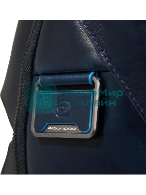 Рюкзак для ноутбука Piquadro Blue Square CA6592B2BM/BLU2, кожа, темно-синий