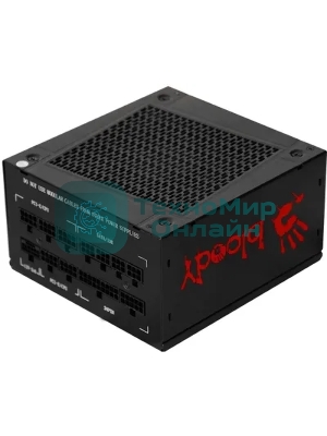 Блок питания Bloody BD-PS1000G, 1000Вт, 80 PLUS Gold, 140мм, модульный, черный