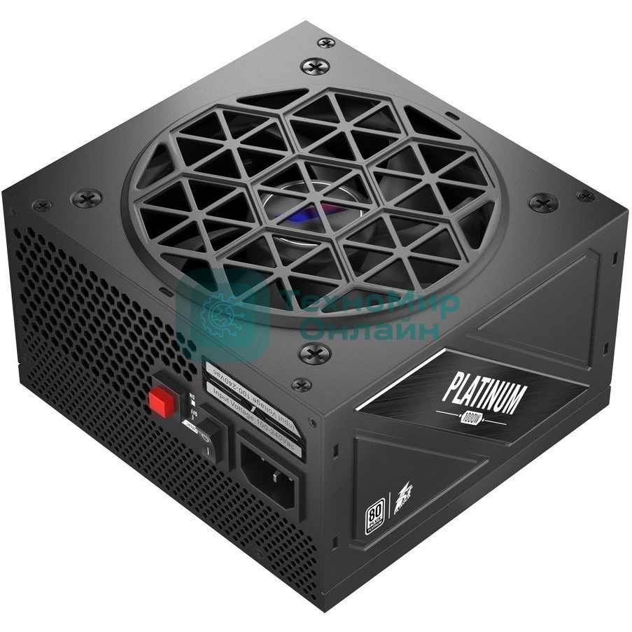 Блок питания 1STPLAYER NGDP Platinum (HA-1000BA3-BK), 1000Вт, 80 PLUS Platinum, 120мм, модульный, черный