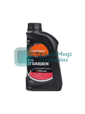 Масло минеральное PATRIOT G-Motion 2Т GARDEN 1л