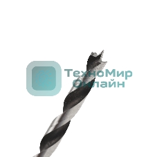 Сверло EDGE by PATRIOT по дереву спиральное 6 мм, W-образная заточка, 1 шт в блистере