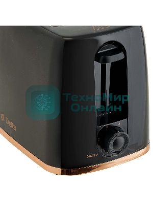 Тостер DELTA DL-6901 черный, 650 Вт