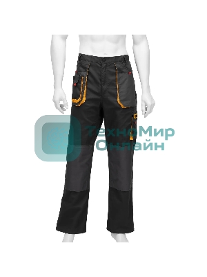 Брюки профессиональные рабочие Denzel 65% полиэстер 35% хлопок, XXL