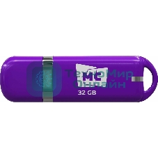 Флешка USB MORE CHOICE МФБ32 Purple (4620202558688), 32GB, USB 2.0, R/W 15/6, фиолетовый
