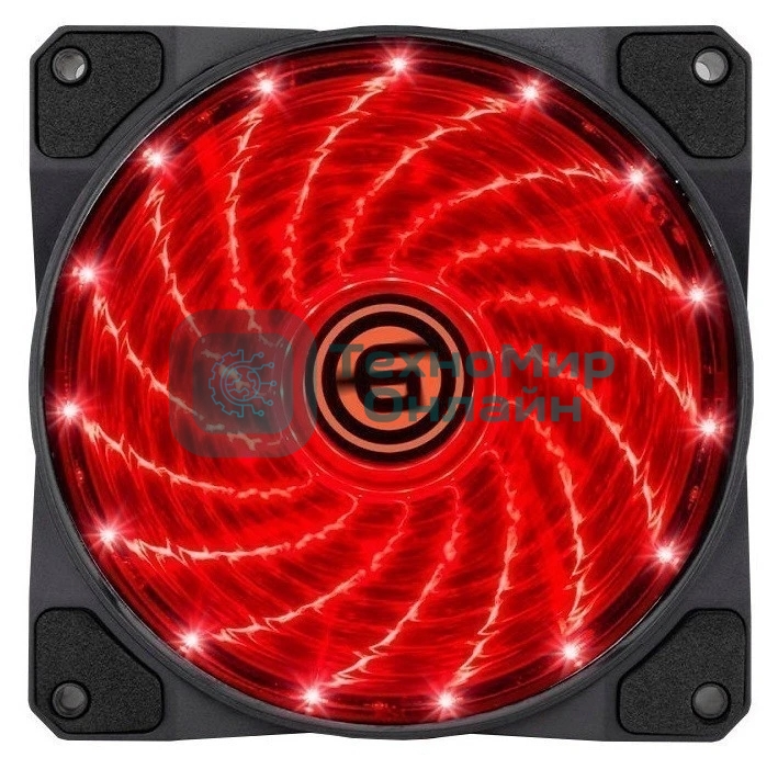 Вентилятор для корпуса LED 12LR15 (красный) (708302)