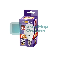 Лампа светодиодная JazzWay PLED-SP G45 9Вт шар 3000К теплый белый E14 820лм 230В