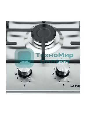 Газовая варочная панель Maunfeld EGHS.32.3ES, 2 конфорки, нержавеющая сталь, серебристый