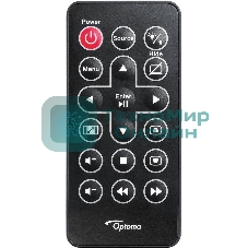 Проектор Optoma ML750e (DLP, LED, WXGA 1280x800, 700Lm, 15000:1, HDMI, USB, MHL, MicroSD, 1x1W speaker, 3D Ready, led 20000hrs, черный, 0.38kg)