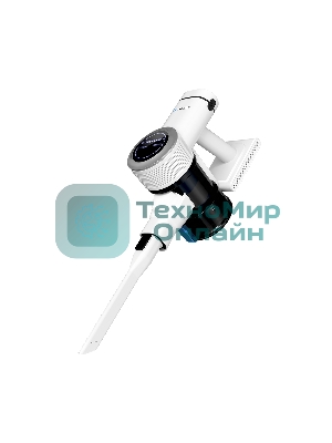 Пылесос вертикальный Libhof VCDB‑4232 белый, питание от аккумулятора, 300 Вт, уборка суxая/влажная, пылесборник 0.6 л