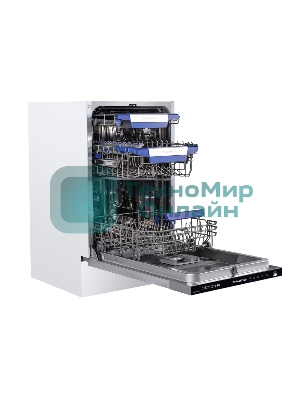 Встраиваемая посудомоечная машина Maunfeld MLP-08PRO, серебристый, 44.8 см, 10 компл., 47 дБ, класс A++