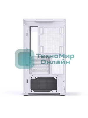 Корпус без блока питания JONSBO D300, Mini-Tower, TG, no fan, 2xUSB-A 3.2 + 1xUSB-C 3.2, mATX, mITX White