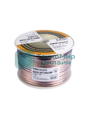 Рамка Кабель акустический PROconnect 2х2.50 кв.мм, прозрачный BLUELINE, 100 м 01-6208-6