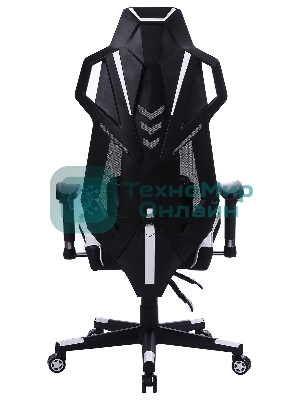 Кресло Cactus CS-CHR-090BLW черный, экокожа