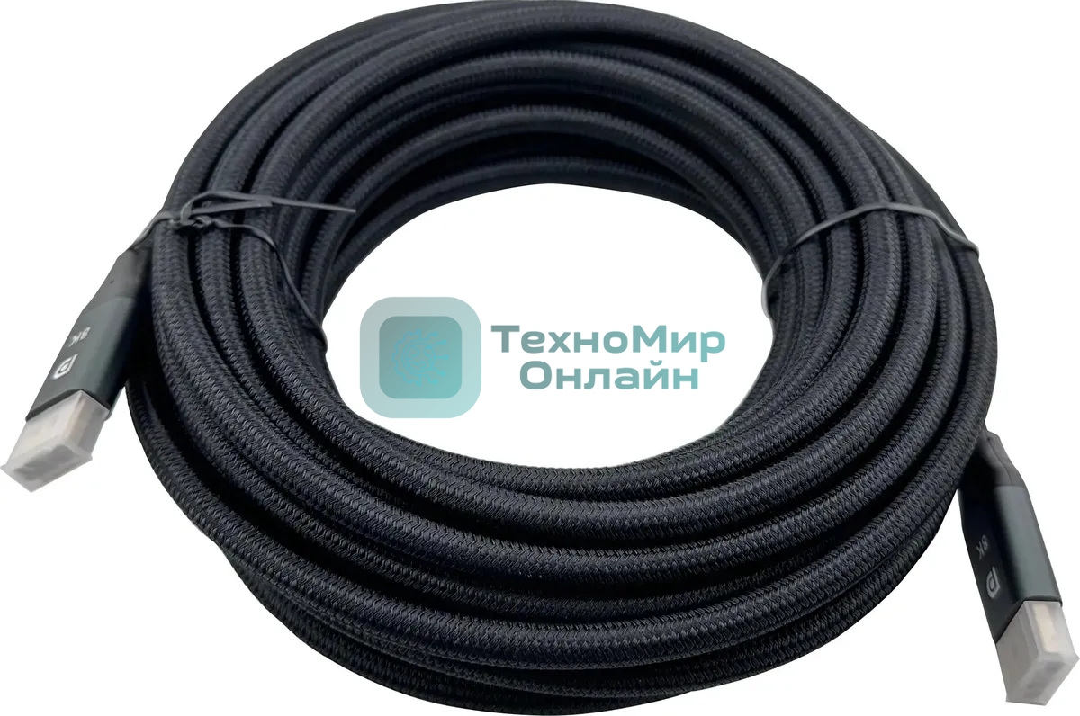 Кабель ver1.4 DisplayPort (m) DisplayPort (m) 10м черный