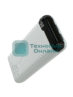 Портативный аккумулятор More choice (4620202550514) PB19-20 2USB 2.1A - 20000mAh белый