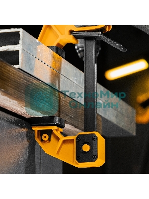 Струбцина Denzel F-образная, быстрозажимная, 150 х 80 мм, усиленный нейлоновый корпус