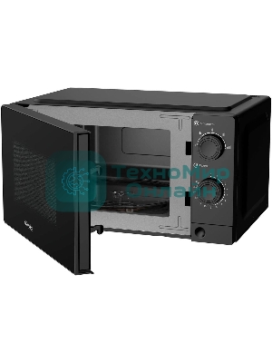 Микроволновая печь Oasis MW-70XB черный, 20 л, 700 Вт, переключатели - поворотный механизм