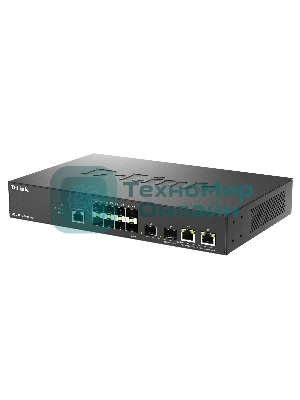 Коммутатор D-Link DGS-1210-10XS/ME/C1A, 8×1 Гбит/с SFP + 2×10 Гбит/с Combo, управляемый