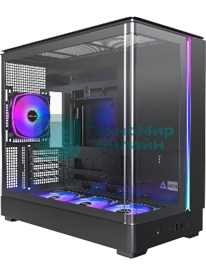 Корпус Montech King Pro 15, Mini-Tower, чёрный, 4 x 120 мм