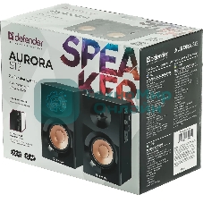 Акустическая система Defender AURORA S12 2.0, Актив.колонки 2x6 W (RMS),100 Гц - 20 кГц
