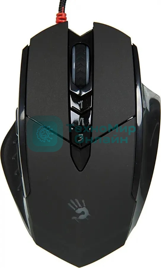 Мышь проводная A4Tech Bloody V7 черный, 3200 dpi, USB Type-A, кнопки - 8