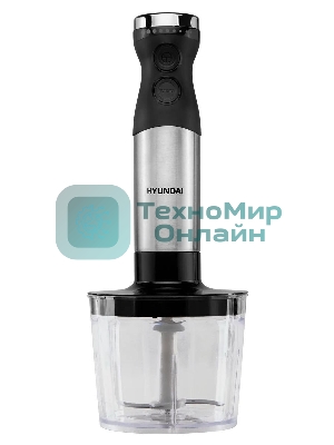 Блендер погружной Hyundai HYB-H3824 800 Вт, серебристый/черный