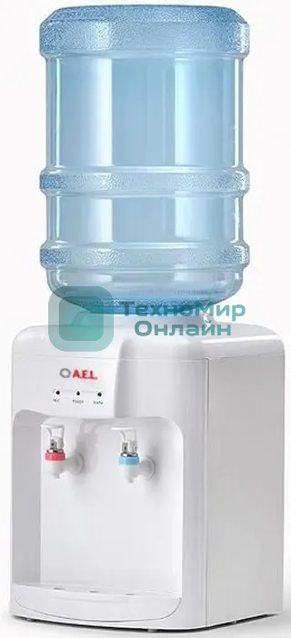 Кулер для воды AEL TD-AEL-106, верхняя загрузка, нагрев 90 °С, охлаждение 15 °С, белый