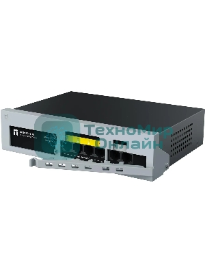 Коммутатор Netis ST106PDI-2-65 6x100Мбит/с 4PoE 65W неуправляемый