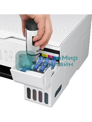 МФУ струйный Epson EcoTank L3266 (C11CJ66416) белый, A4, ч/б печ. 10 стр/мин., цв. печ. 5 стр/мин., 5760x1440 DPI, USB, Wi-Fi