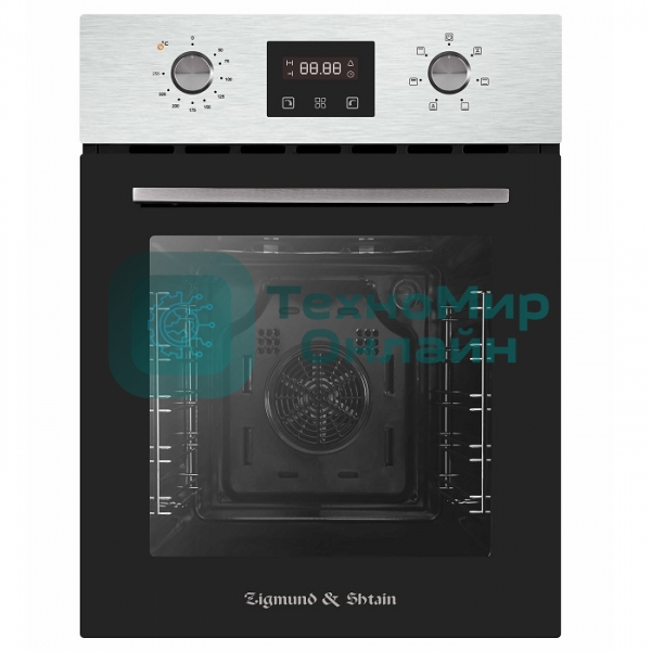 Духовой шкаф электрический встраиваемый Zigmund & Shtain E 145 S нержавеющая сталь