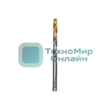 Сверло спиральное по металлу Denzel 7,0 x 109мм, Р6М5, Golden Tip