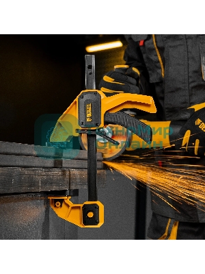 Струбцина Denzel F-образная, быстрозажимная, 150 х 80 мм, усиленный нейлоновый корпус