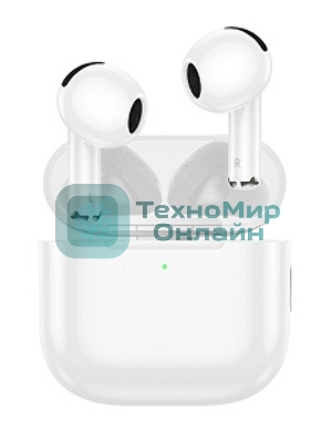 Наушники TWS Hoco EW78 белый, вкладыши, Bluetooth, до 4 ч.