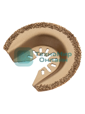 Насадка для МФИ Denzel режущая полукруг., HM, по плитке и дереву, 65 мм