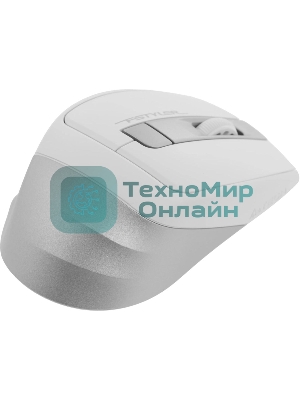 Мышь беспроводная A4Tech Fstyler FG35 серебристый/белый, 2000 dpi, радиоканал, USB, кнопки - 6