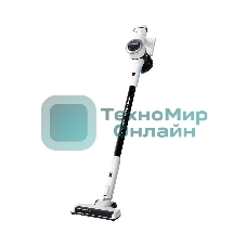 Пылесос вертикальный Libhof VCDB‑4232 белый, питание от аккумулятора, 300 Вт, уборка суxая/влажная, пылесборник 0.6 л