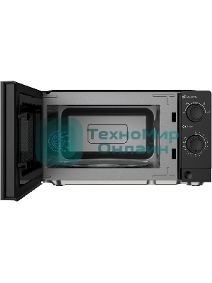 Микроволновая печь Oasis MW-70XB черный, 20 л, 700 Вт, переключатели - поворотный механизм