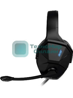 Гарнитура Acer OHW312 чёрный, проводная, USB, подсветка