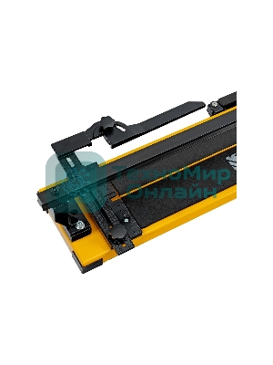 Плиткорез рельсовый Denzel 600х16мм, каретка на подш., стальная станина, усил. рукоятка-пенал