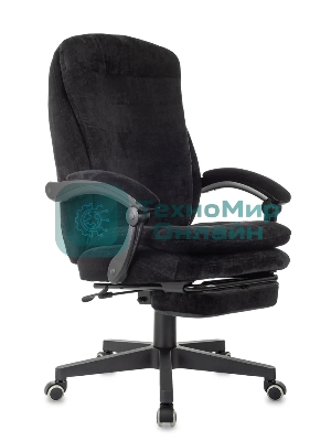 Кресло Бюрократ T-9950MSG-F/BLACK-PU черный, экокожа