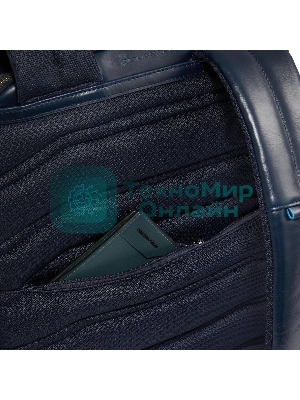Рюкзак для ноутбука Piquadro Blue Square CA6592B2BM/BLU2, кожа, темно-синий