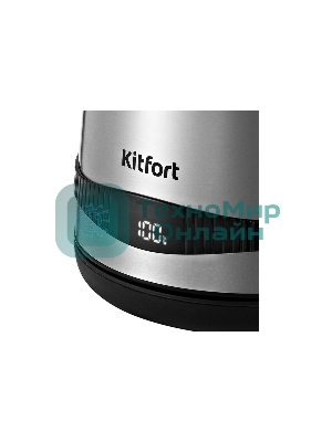 Чайник электрический Kitfort KT-6121-5 1.7л. 2200Вт серебристый (корпус: нержавеющая сталь/пластик)