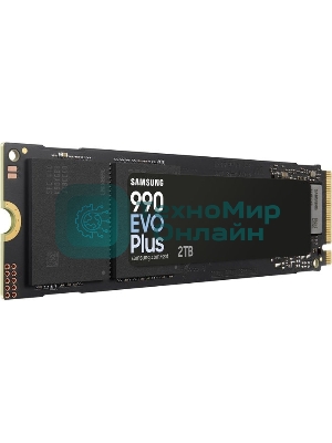 Накопитель SSD Samsung 990 EVO Plus, 2Tb, M.2 2280, PCIe 4.0 x4, NVMe, R/W 7250/6300