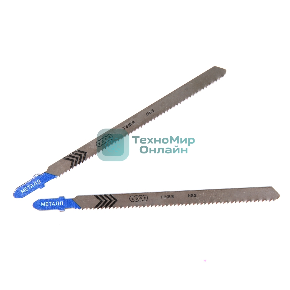 Пилка для лобзика EDGE by PATRIOT T318B по металлу, 2шт в блистере